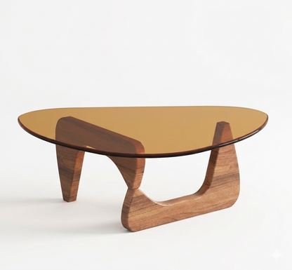 Glass Wood Coffee Table – Strong, Sleek, and Space-Smart