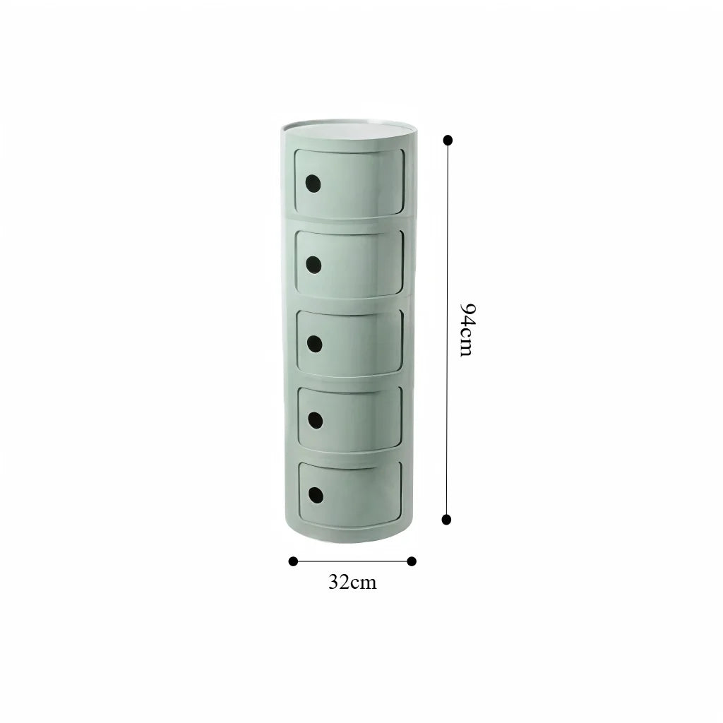 Componibili Round Cabinet Replica – Nordic Modular Storage for Modern Spaces