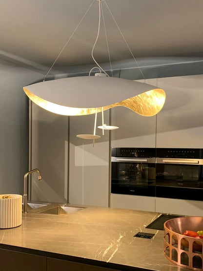Catellani Smith Gold Leaf Pendant Replica – Modern Minimalist Luxury Lighting