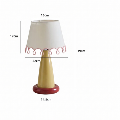 Loop Creamy Color-Block Table Lamp-A Lamp as Sweet And Gentle As Cream