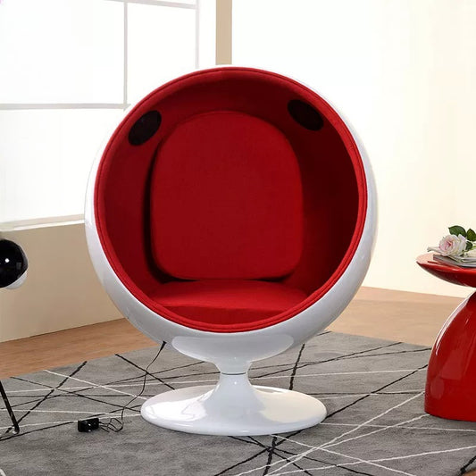 Eero Aarnio Ball Chair – Space Age Fiberglass Swivel Pod Chair