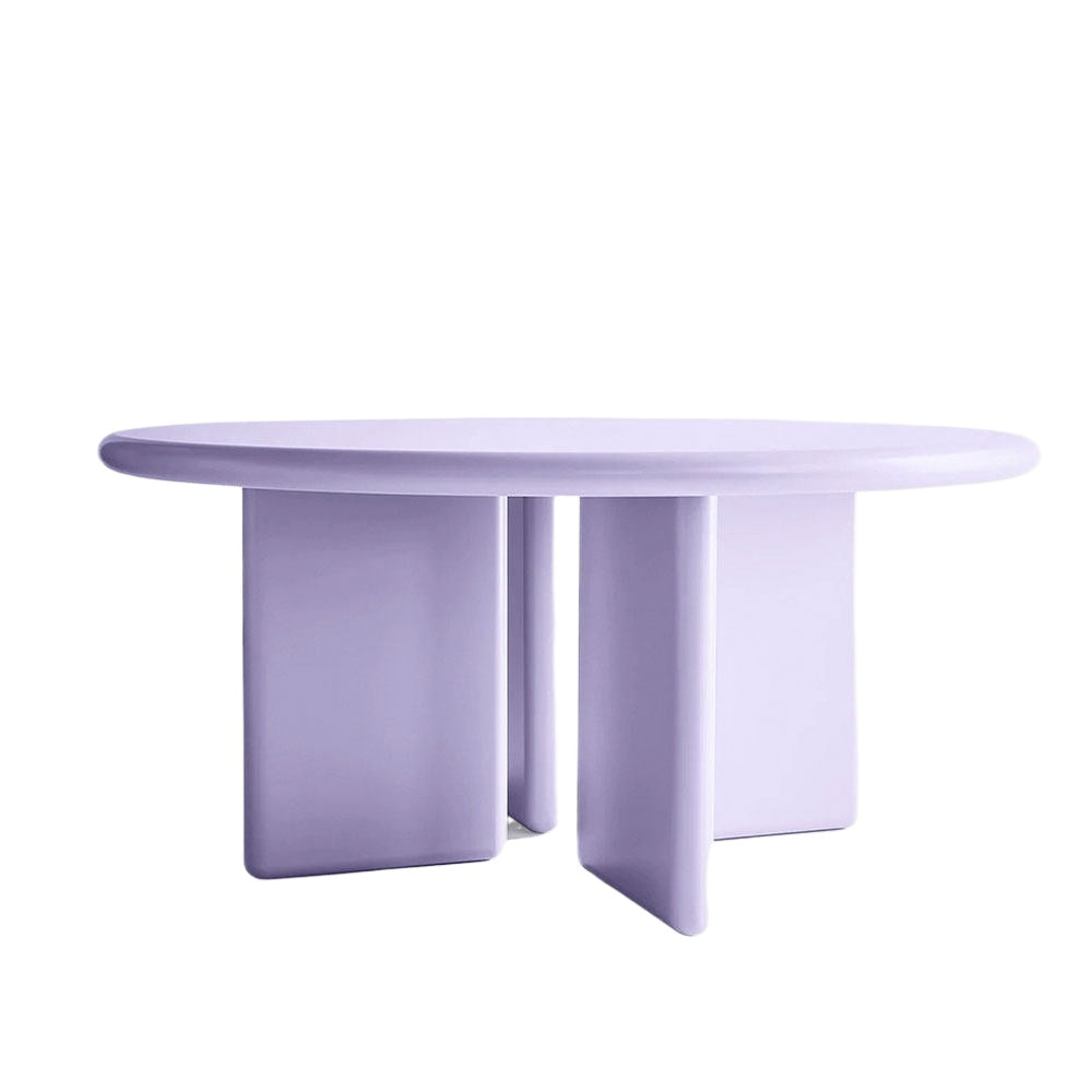 Memphis Round Dining Table – Modern Sculptural Pedestal Table