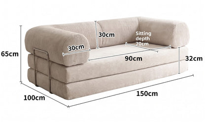 Sofá Teddy: sofá cama modular para salas de estar pequeñas