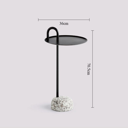 Terrazzo Accent Side Table – Modern Sculptural End Table