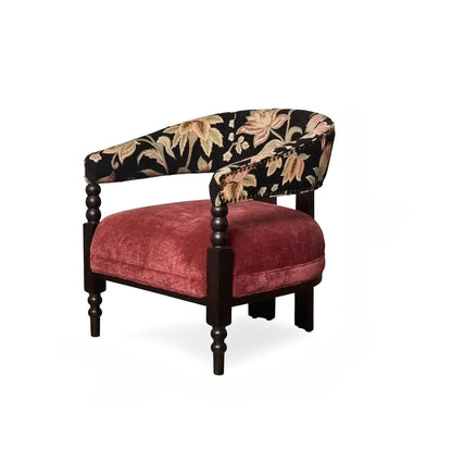 French Retro Solid Wood Lounge Chair – Timeless Elegance for Modern Living