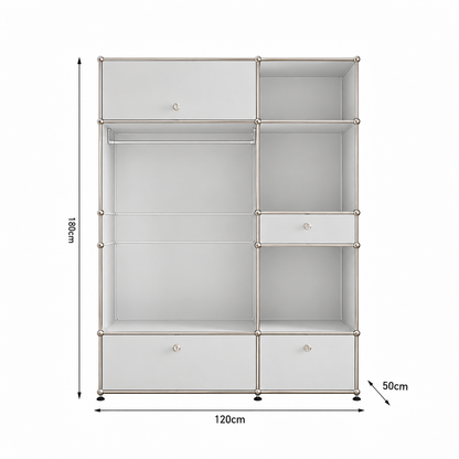 Modern Bedroom Wardrobe – Freestanding Clothes Rack & Storage Cabinet