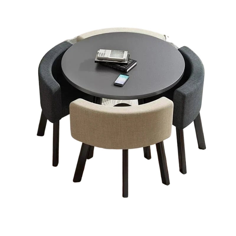 Nordic-Style Table and Chair Set with Storage-Redefining Light Luxury and Minimalism