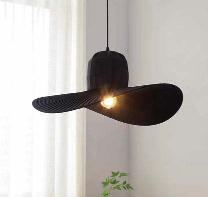 French Straw Hat Fabric Chandelier – Effortless Elegance & Timeless Style