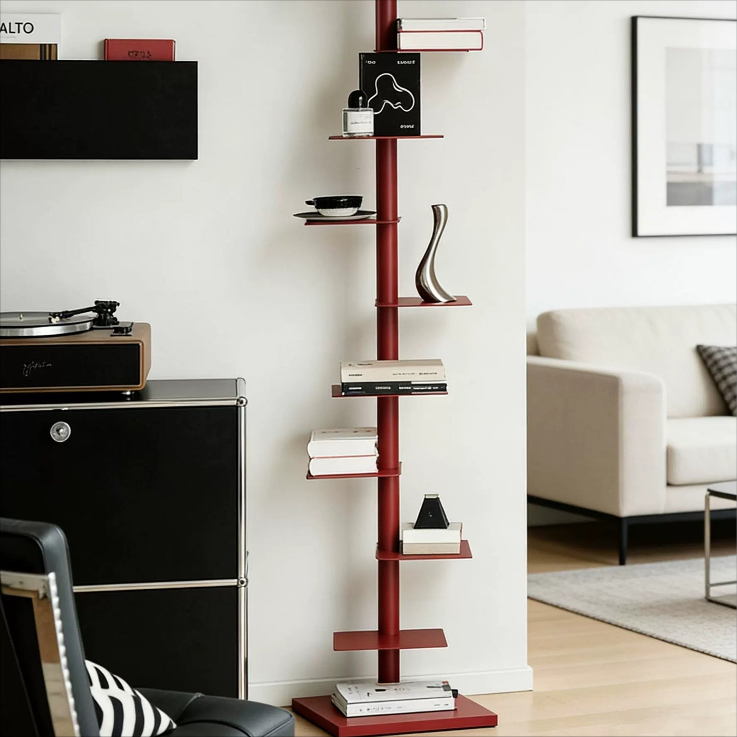 Rotating Invisible Bookshelf — Creative Minimalist Design for Modern Storage & Display
