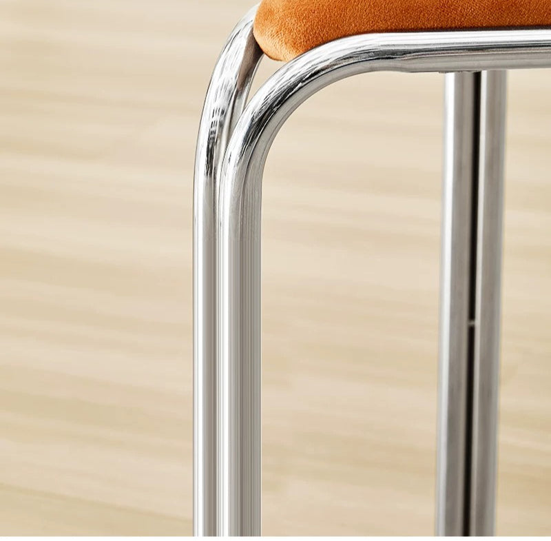 Bauhaus Stainless Steel Triangle Stool — Stackable Mid-Century Modern Design for Dining & Vanity