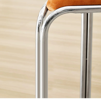 Bauhaus Stainless Steel Triangle Stool — Stackable Mid-Century Modern Design for Dining & Vanity