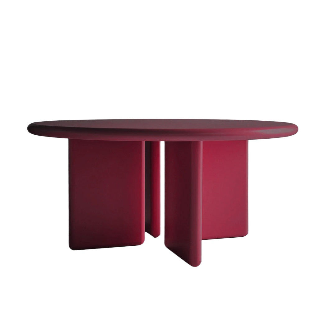 Memphis Round Dining Table – Modern Sculptural Pedestal Table
