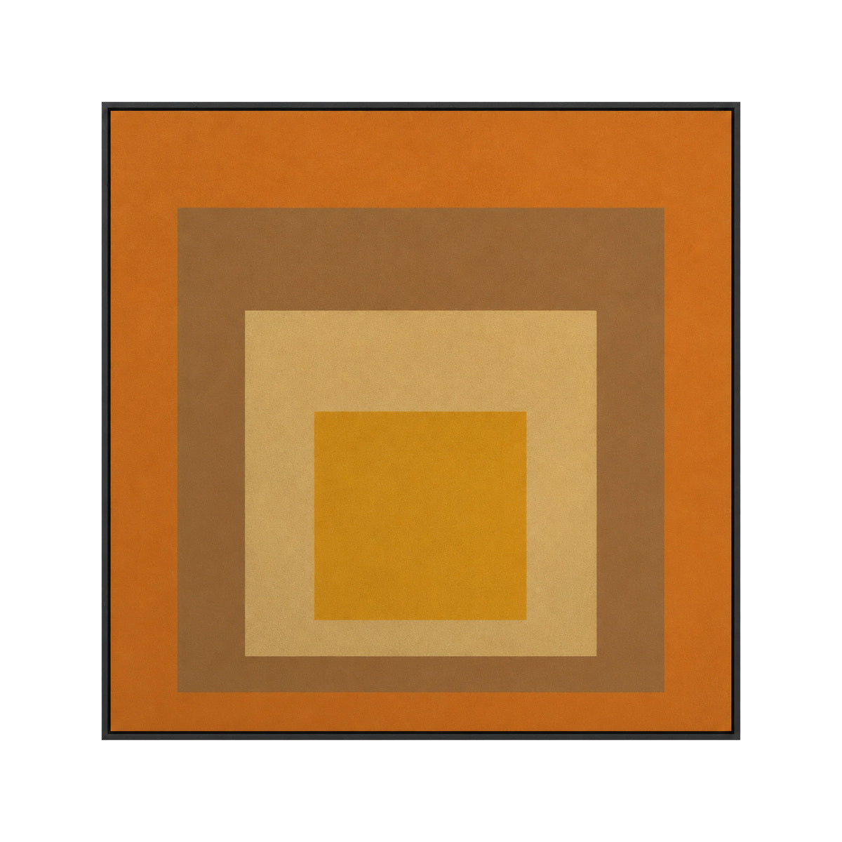 Josef Albers Inspired Bauhaus Geometric Abstract Wall Art - Layered Colour Block Print