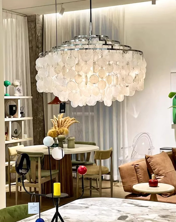 Verpan Fun Chandelier Replica – A Vintage Mother of Pearl Masterpiece