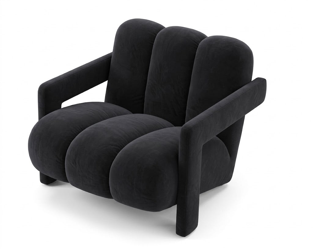 Designer Plush Velvet Accent Chair -Indulge in Modern Comfort