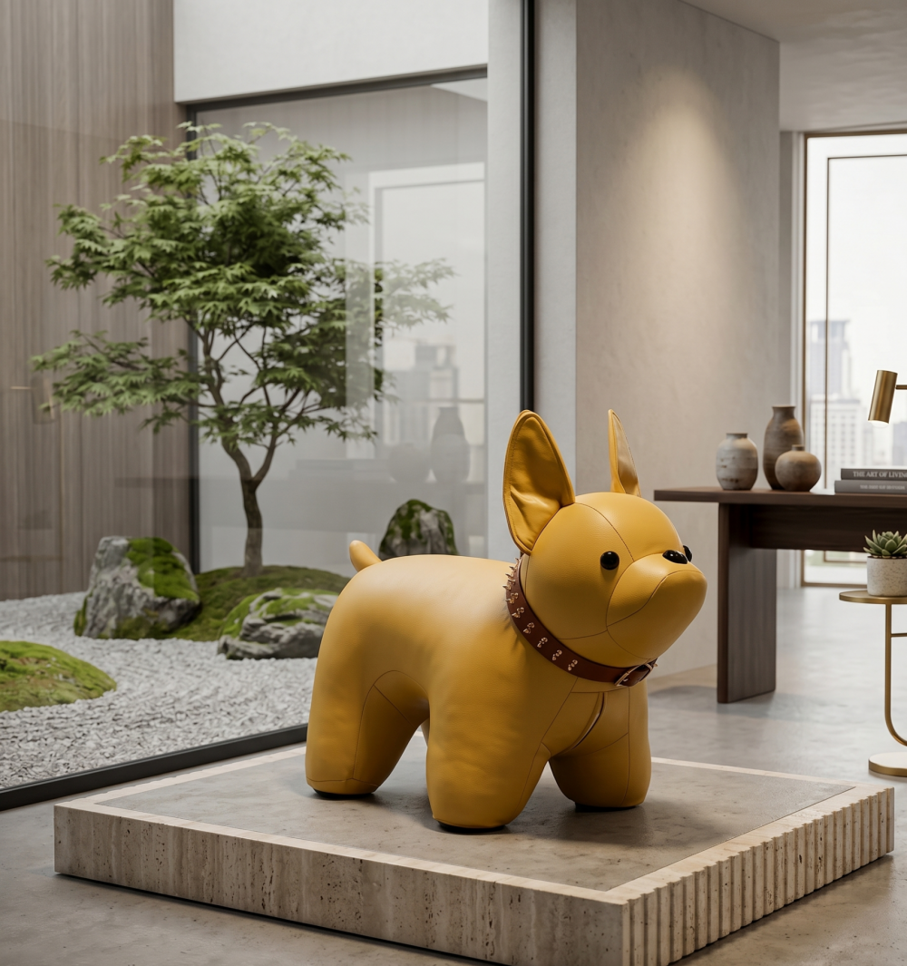 Modern Dog Shoe Bench – Sculptural Home Seating