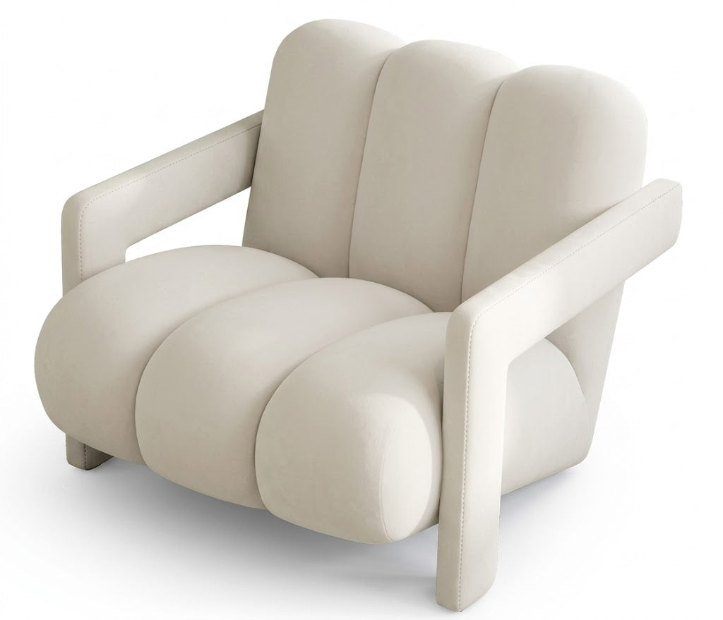 Designer Plush Velvet Accent Chair -Indulge in Modern Comfort