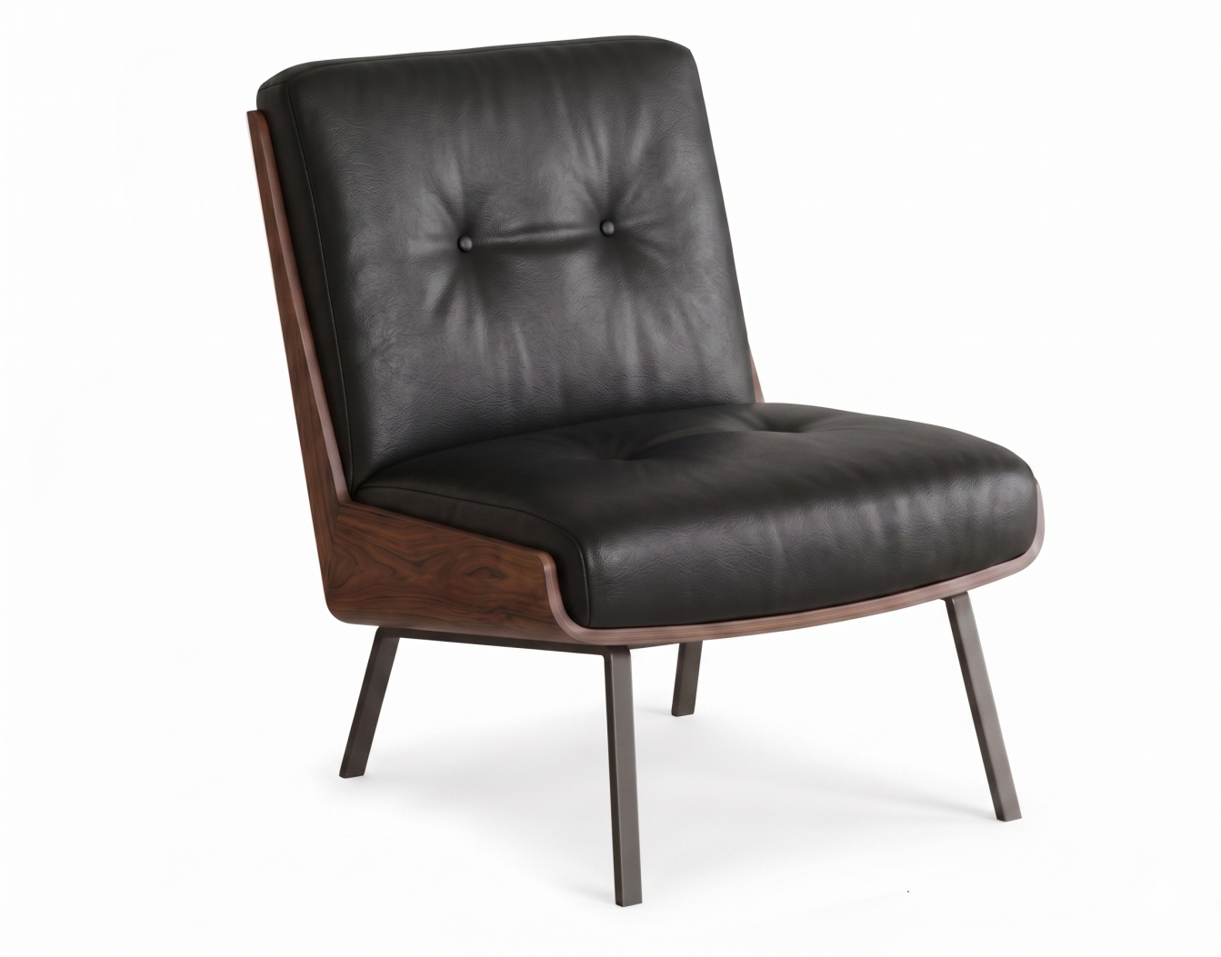 Daiki Lounge Chair – Sculptural Nordic Comfort with Architectural Elegance