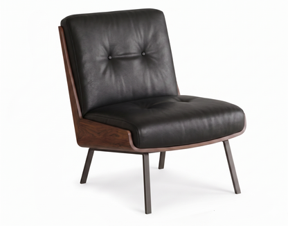 Daiki Lounge Chair – Sculptural Nordic Comfort with Architectural Elegance