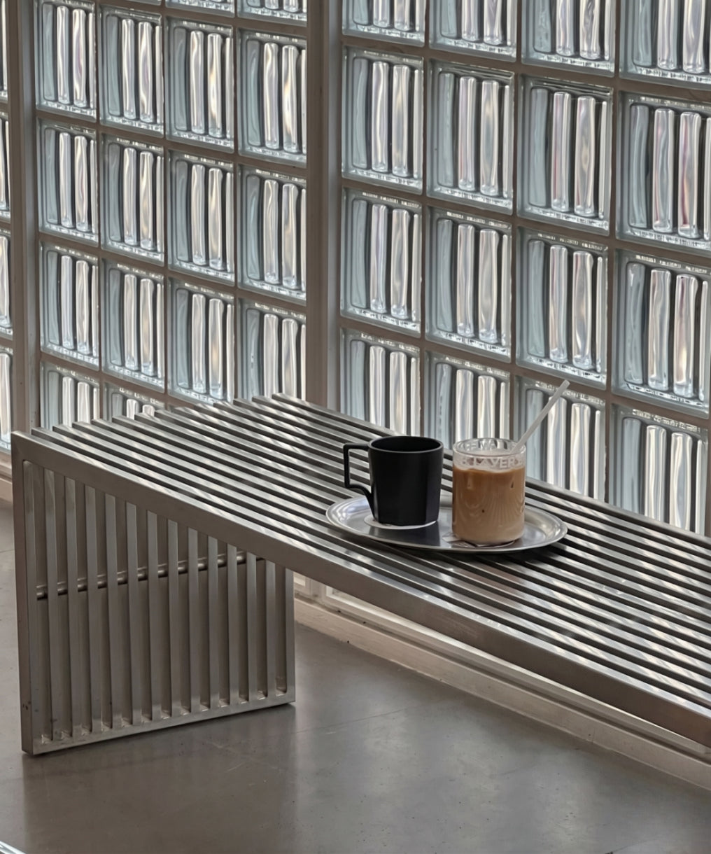 Linear Side Table – Bauhaus Stainless Steel Design