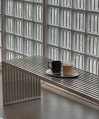 Linear Side Table – Bauhaus Stainless Steel Design