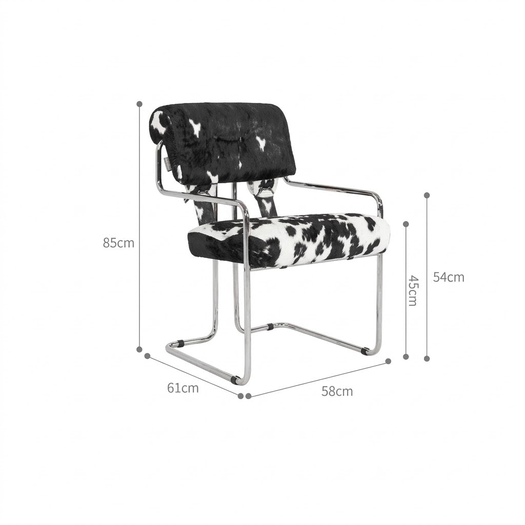 Tucroma Chair – Vintage Genuine Leather Dining & Study Chair