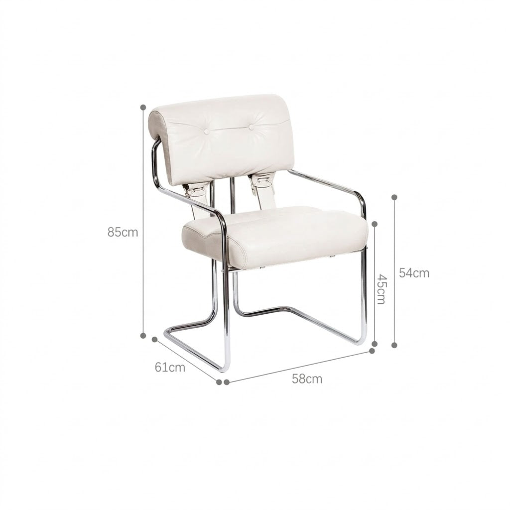 Tucroma Chair – Vintage Genuine Leather Dining & Study Chair