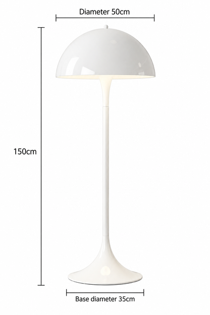 Lampada da tavolo Panthella – Lampada da tavolo a fungo Mid-Century con luce soffusa diffusa