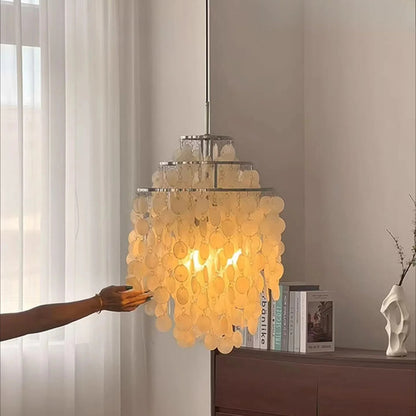 Verpan Fun Chandelier Replica – A Vintage Mother of Pearl Masterpiece