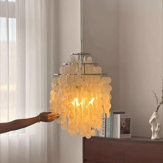 Verpan Fun Chandelier Replica – A Vintage Mother of Pearl Masterpiece