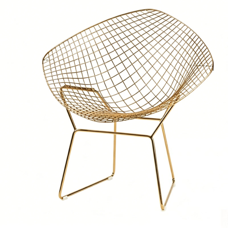 Diamond Wire Lounge Chair – Modern Mid-Century Accent Seating