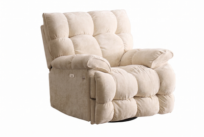 CloudNest Recliner Sofa Chair – Modern Comfort Lounge with Swivel & Massage