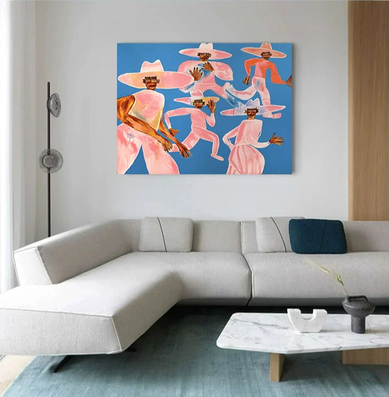 Bauhaus-Style Mid-Century Wall Art – A Sophisticated & Vibrant Statement for Modern Living