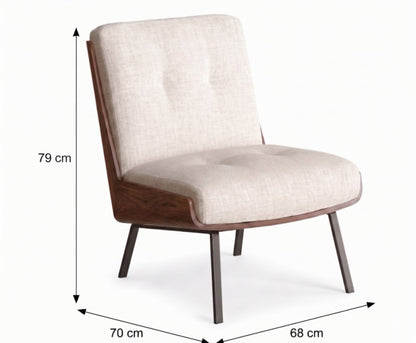 Daiki Lounge Chair – Sculptural Nordic Comfort with Architectural Elegance