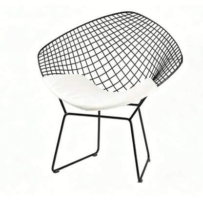Diamond Wire Lounge Chair – Modern Mid-Century Accent Seating