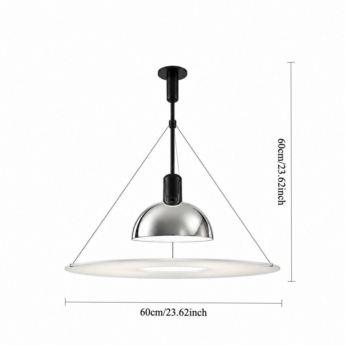 Flos Frisbi Glow Plate Pendant Lamp-Modern Minimalist & Bauhaus Style