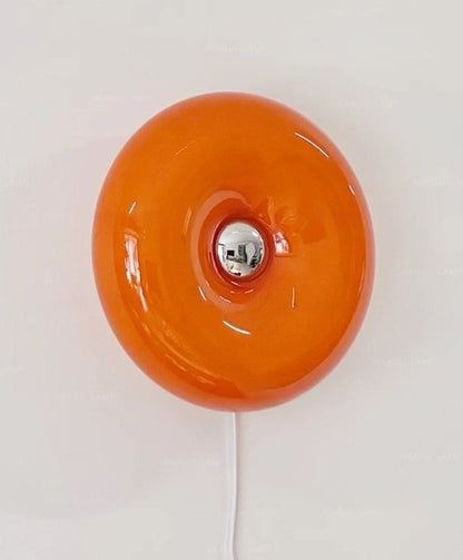 Orange Donut Wall Lamp — A Mid-Century Bauhaus Ambient Light