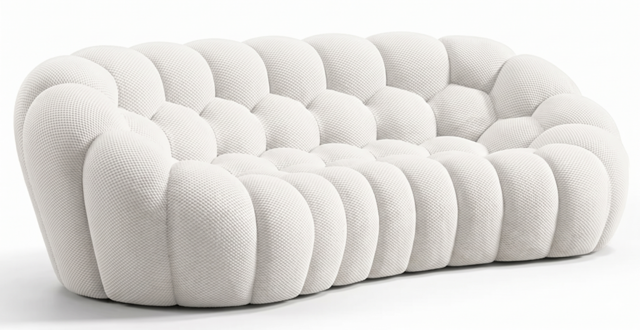 Designer-Style Curved Bubble Sofa – Modern Art Statement Piece