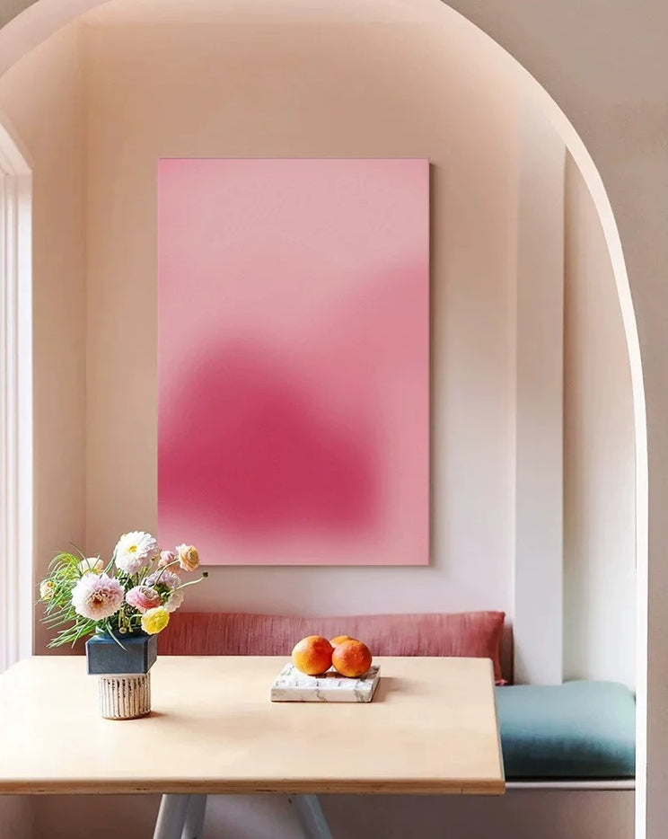 Modern Pink Series Wall Art – Elegant & Light Luxury Design for Cream-Style Spaces