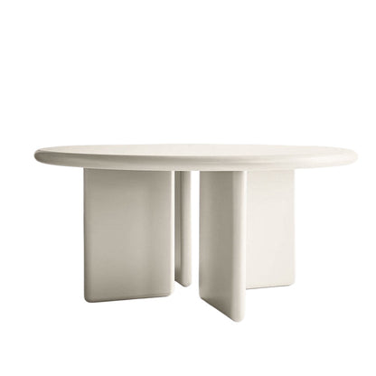 Memphis Round Dining Table – Modern Sculptural Pedestal Table