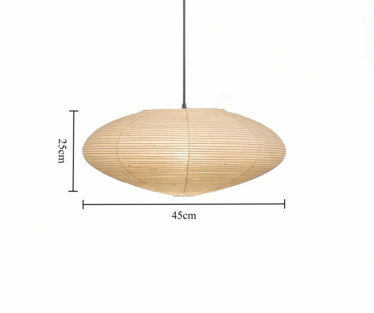 Noguchi Style Paper Lamp – Wabi-Sabi Zen Design for Modern Living