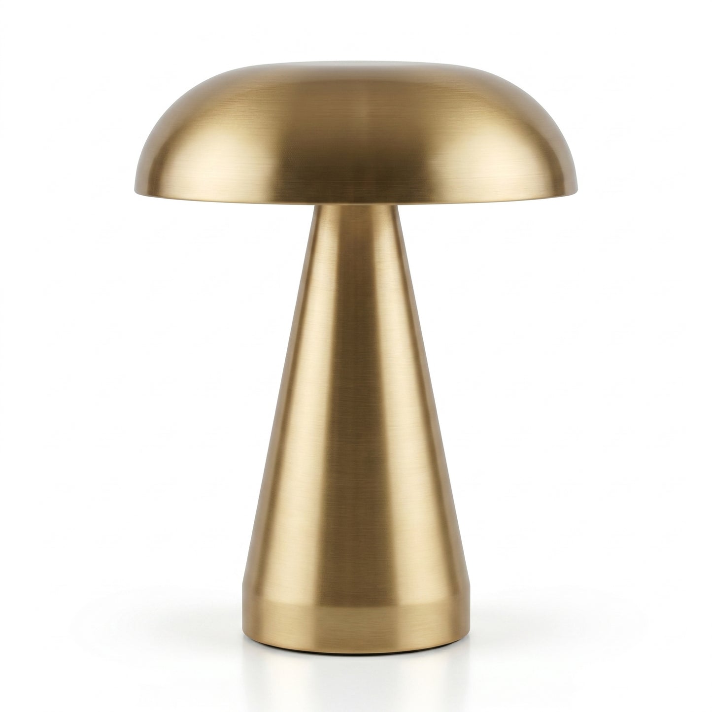 Nordic Mushroom Table Lamp – Rechargeable Stainless Steel Ambient Light