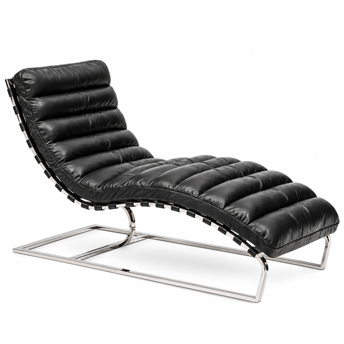 Oviedo Récamiere – Vintage-inspirierter Leder-Loungesessel