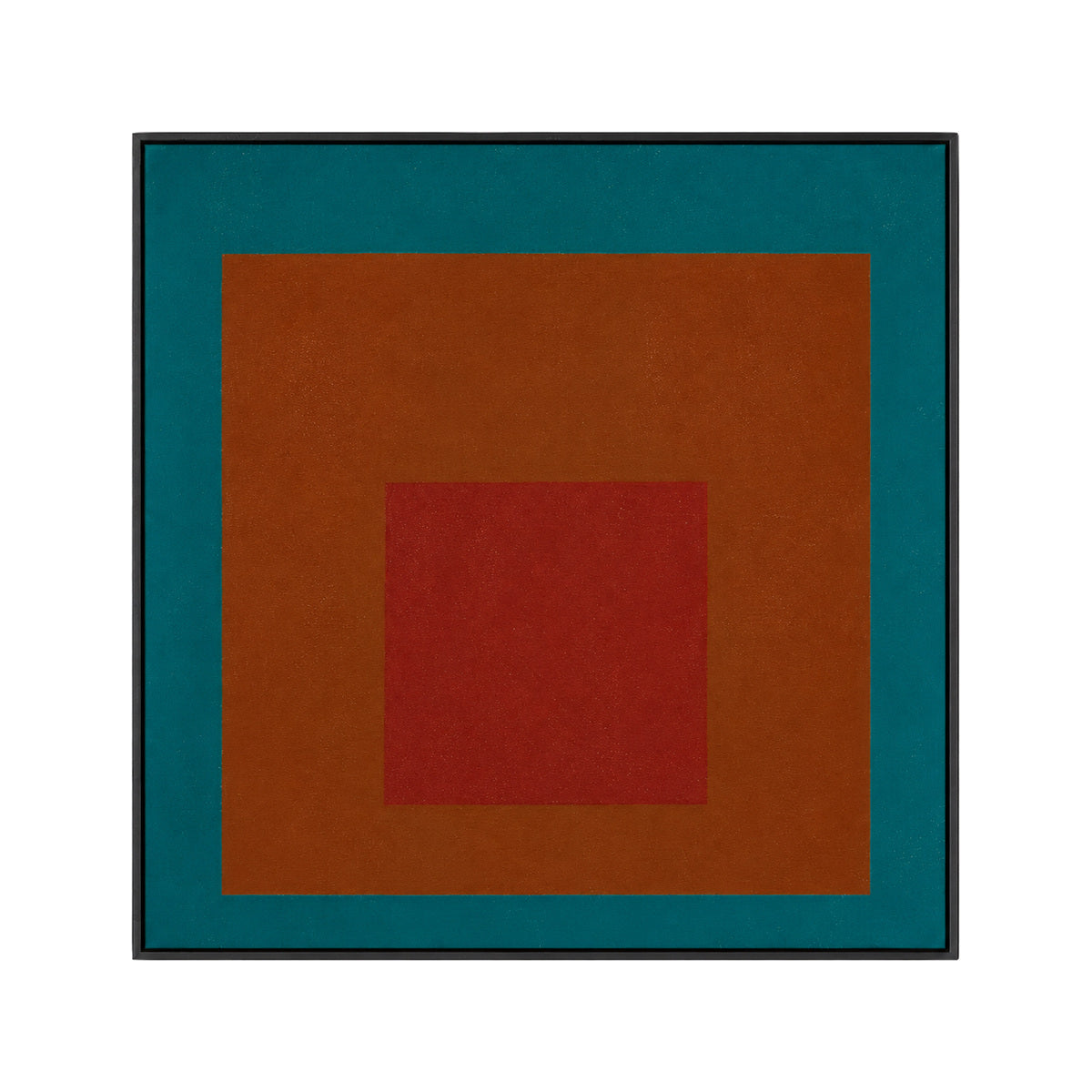 Josef Albers Inspired Bauhaus Geometric Abstract Wall Art - Layered Colour Block Print