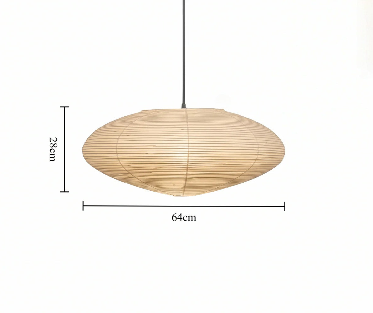 Noguchi Style Paper Lamp – Wabi-Sabi Zen Design for Modern Living