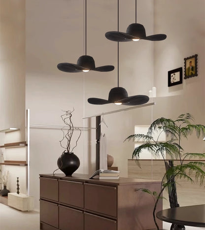 French Straw Hat Fabric Chandelier – Effortless Elegance & Timeless Style