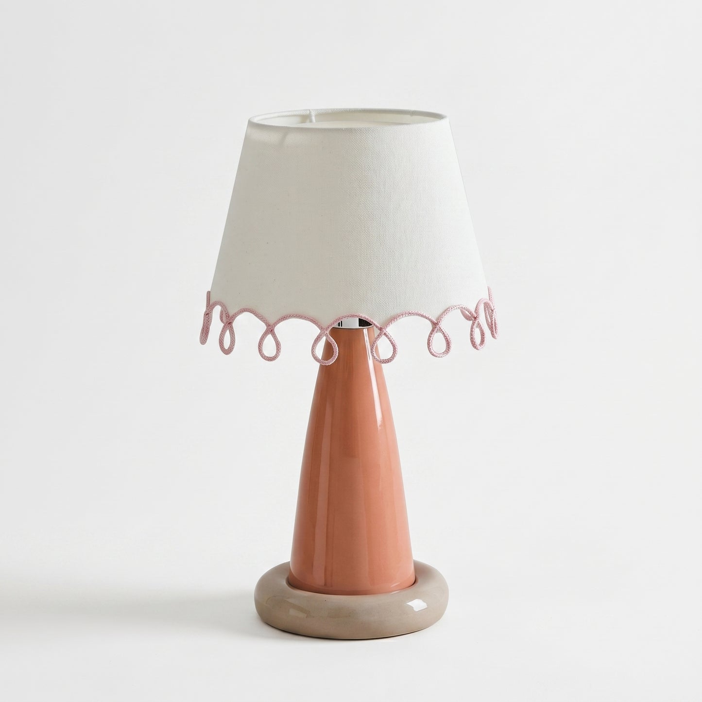 Loop Creamy Color-Block Table Lamp-A Lamp as Sweet And Gentle As Cream