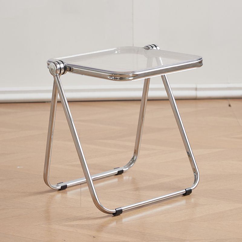 Modern Acrylic Folding Stool – A Fusion of Minimalist Design and Everyday Functionality