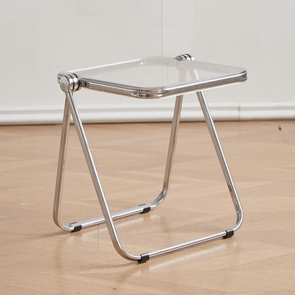 Modern Acrylic Folding Stool – A Fusion of Minimalist Design and Everyday Functionality