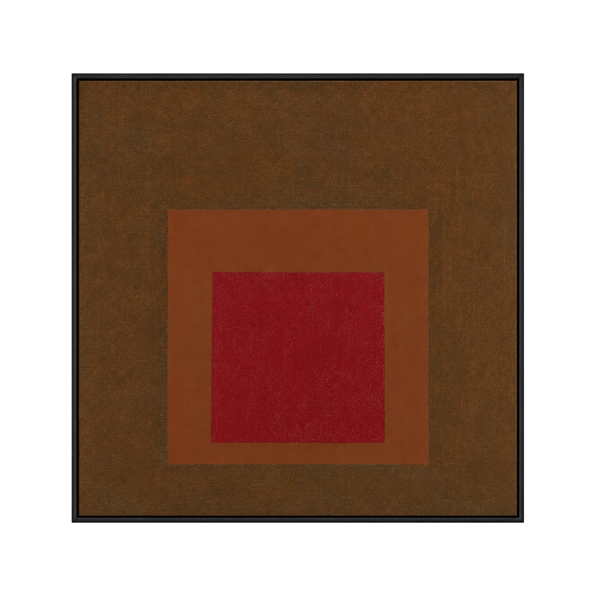 Josef Albers Inspired Bauhaus Geometric Abstract Wall Art - Layered Colour Block Print